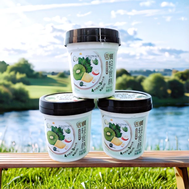 新希望琴牌 活润零糖水果蔬菜轻食杯340克/杯，代餐酸奶