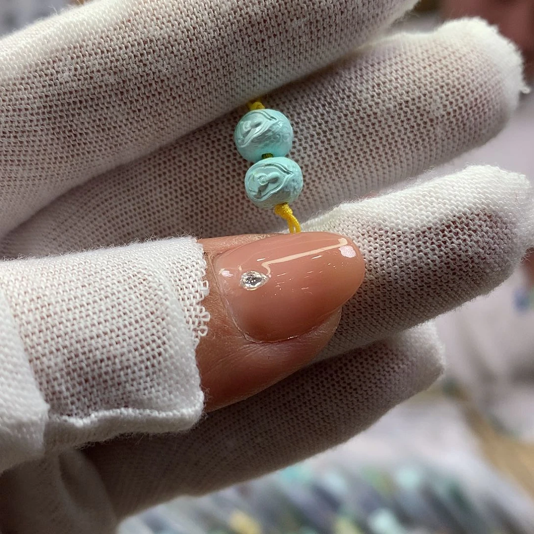 绿松石未镶嵌挂件