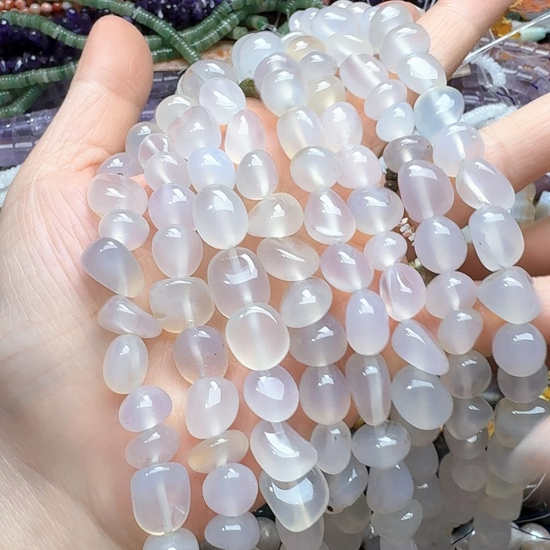 玛瑙/玉髓未镶嵌珠宝半成品一条12m荔枝冻随行