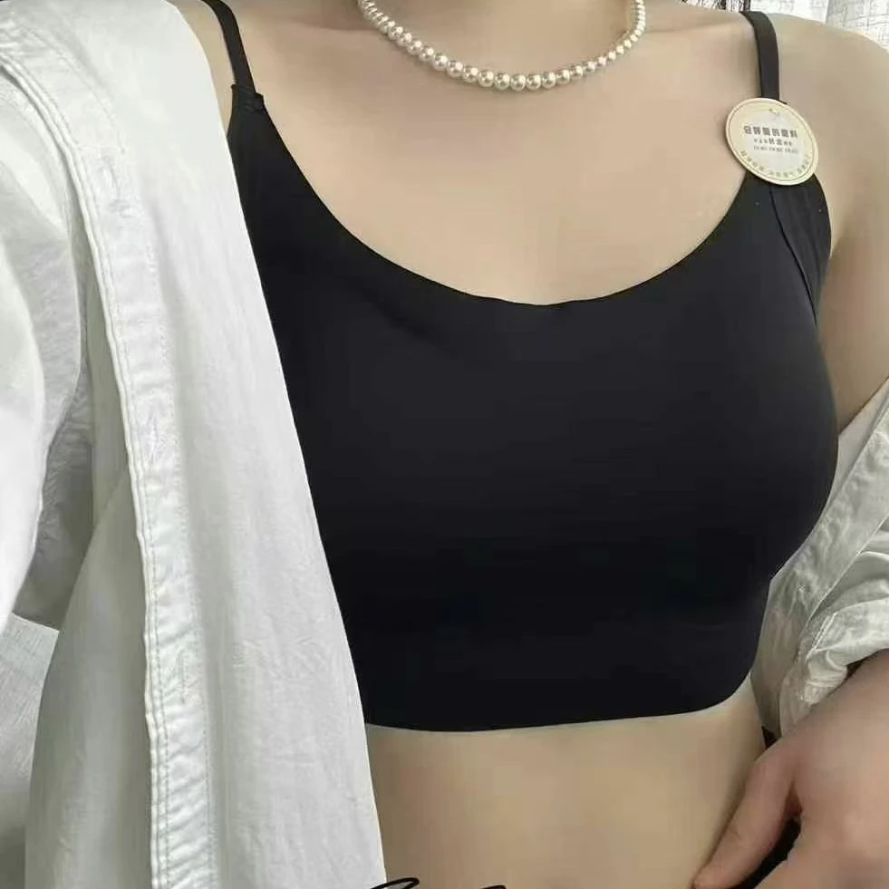梅子精选~女背心打底无痕百搭内衣
