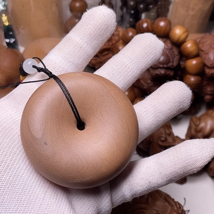 檀香木老山檀香面包圈微暇