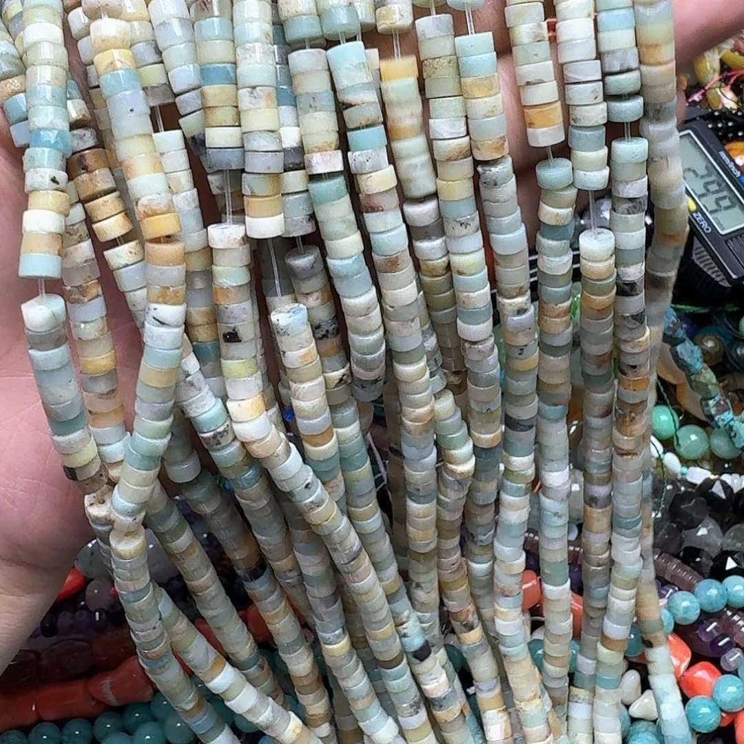 玛瑙/玉髓未镶嵌珠宝半成品一条6mm亚马逊剁珠