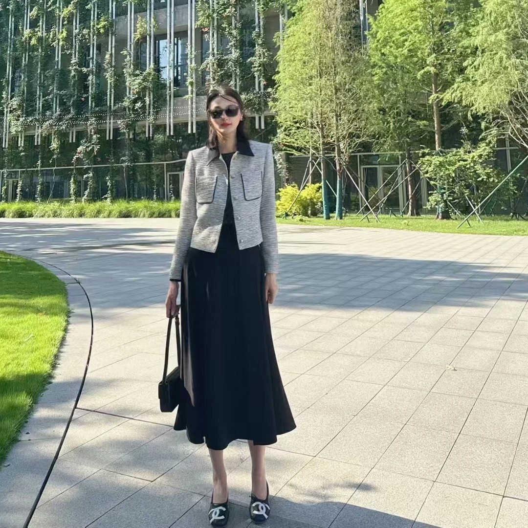 FONMEY梵迷黑白色小香外套