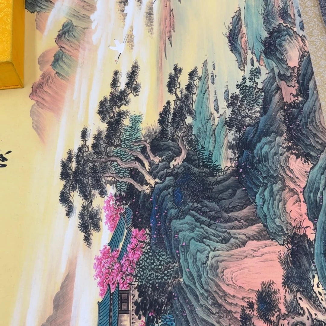 国画QC原创横山水作品！带证书！限购一单