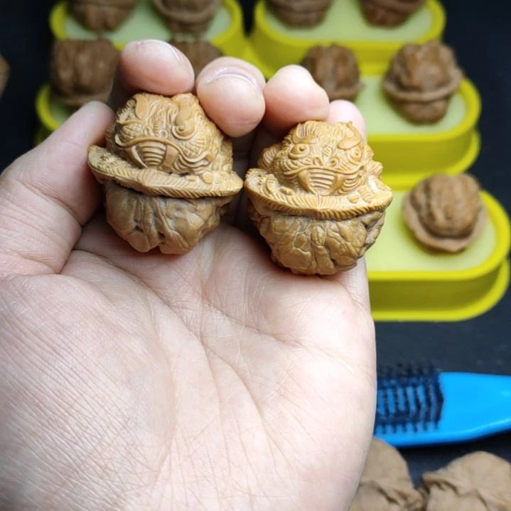 核桃手串/手链纯手工雕刻龙蟾33