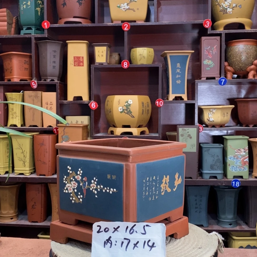 紫砂艺术紫砂花盆