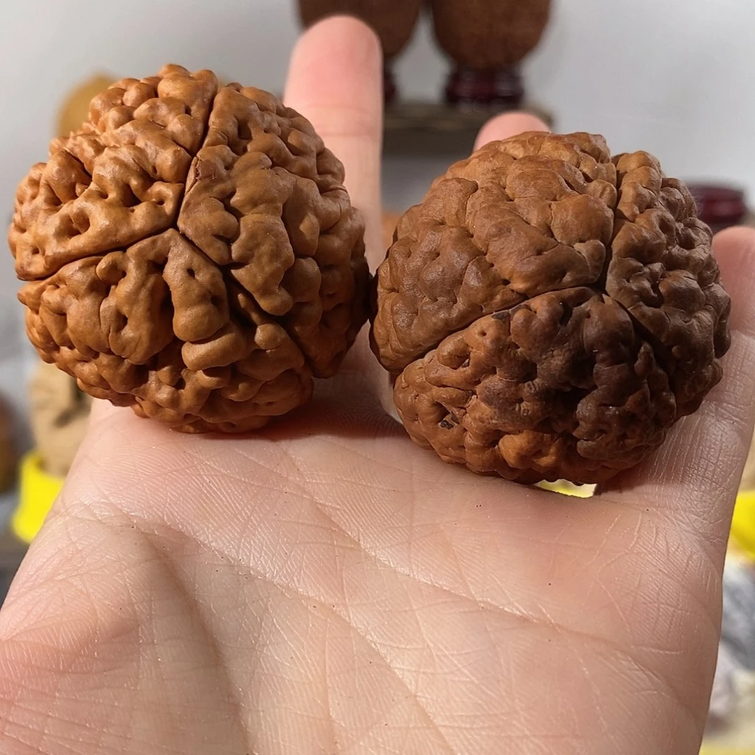 吊坠文玩核桃今****力三瓣脑纹金刚练手不退不换不接受中差评