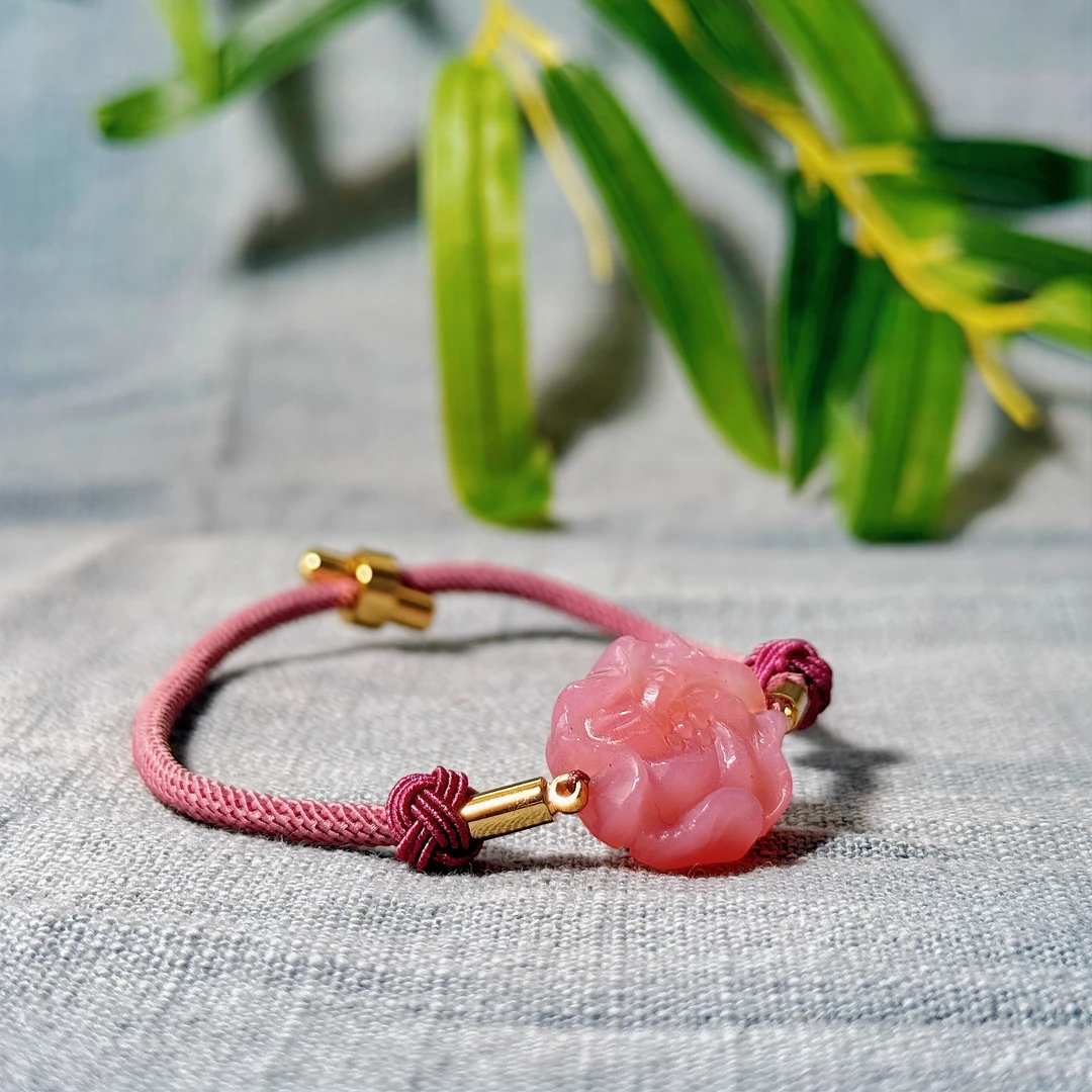 五月火活动 盐源玛瑙牡丹花手绳（拉萨直发）多样性发货DU250303606