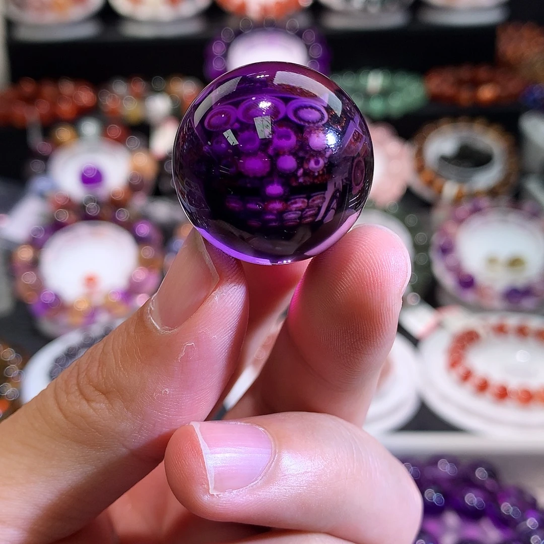 紫晶颈饰未镶嵌乌拉圭紫水晶27+