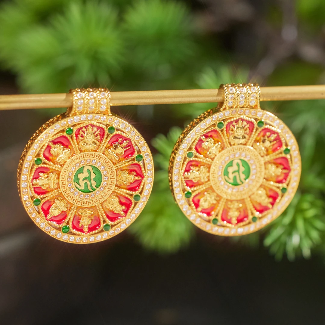 【歪歪】八大守护圆牌吊坠*18K金（多样性发一）XB-H2022