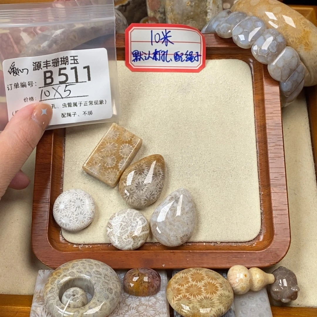 *****未镶嵌颈饰硅化玉