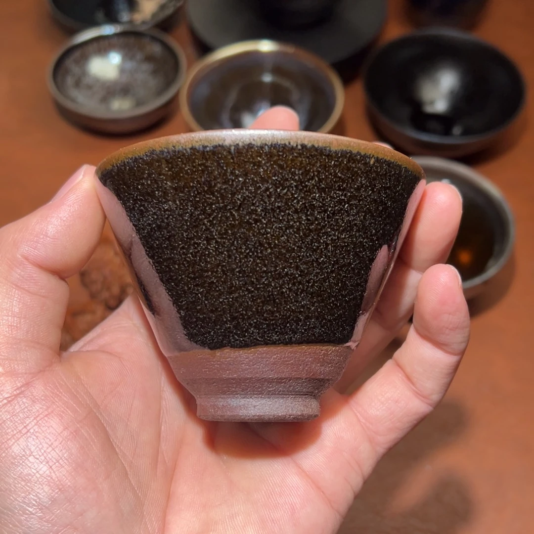 茶盏柴烧主人杯建窑建盏茶盏