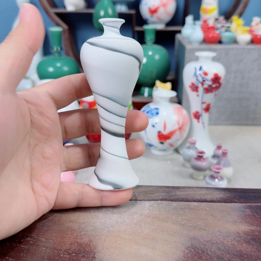 陶瓷手工小花器摆件