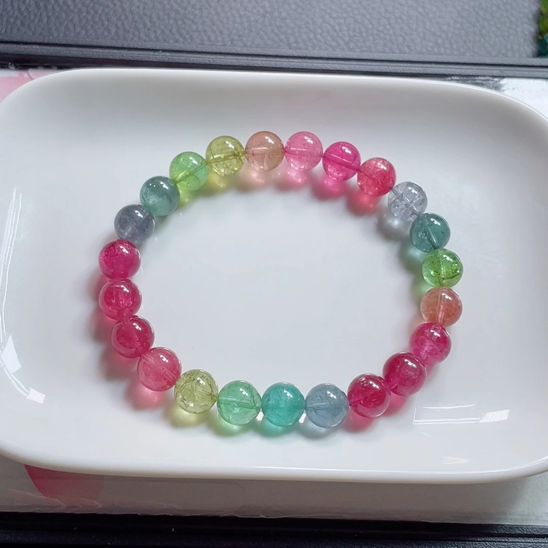 未镶嵌手链碧玺8.6mm左右