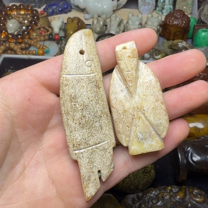 和田玉未镶嵌颈饰82