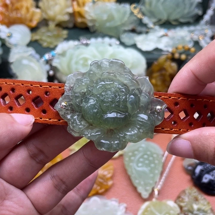 未镶嵌蛇纹石玉项链