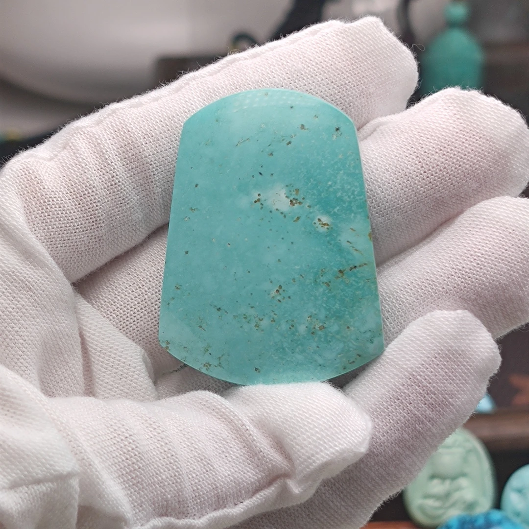 天然原矿绿松石平安无事