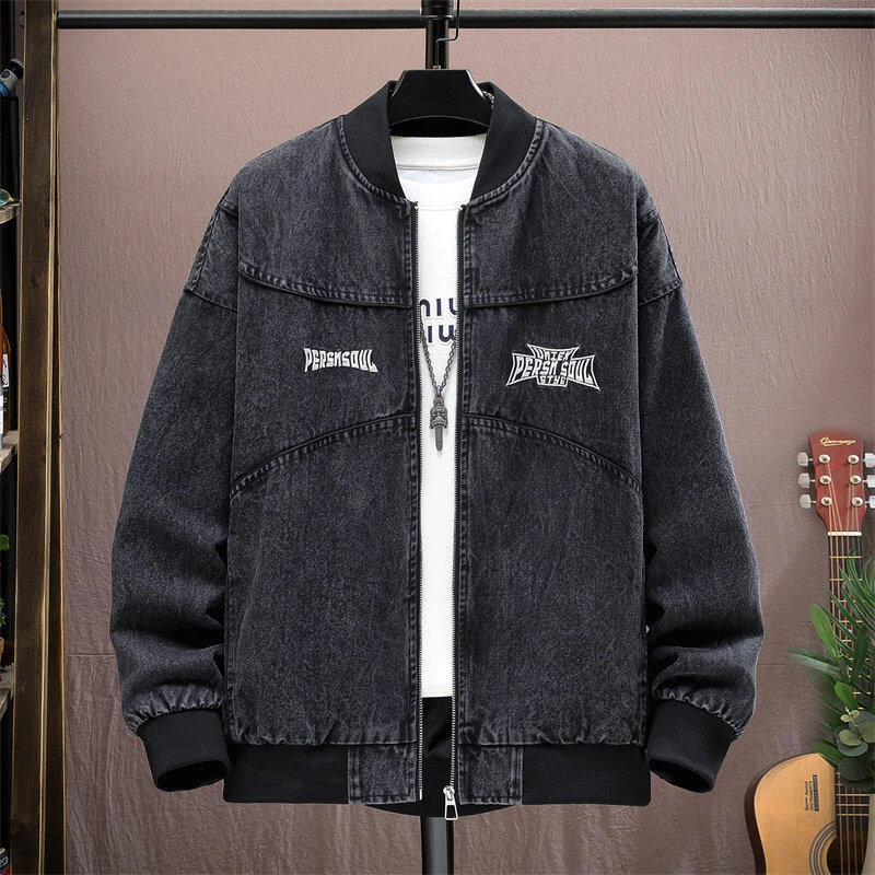 2025春秋欧货国潮棒球服外套男女款宽松百搭重工字母印花夹克9510