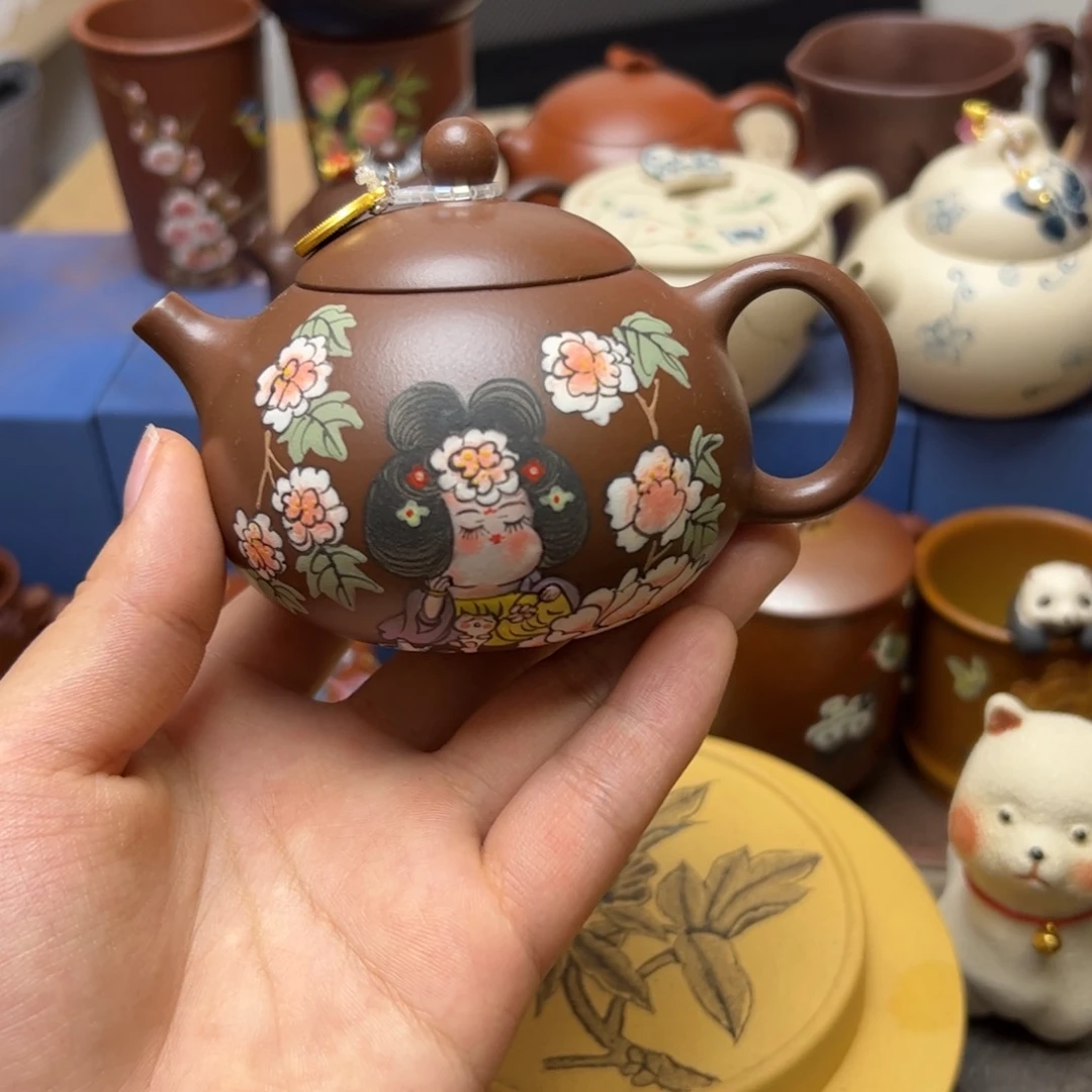 茶杯紫砂健**猫紫砂主人杯150c c