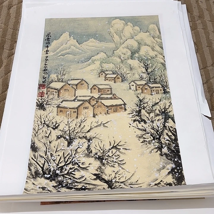 国画花鸟等多种形式