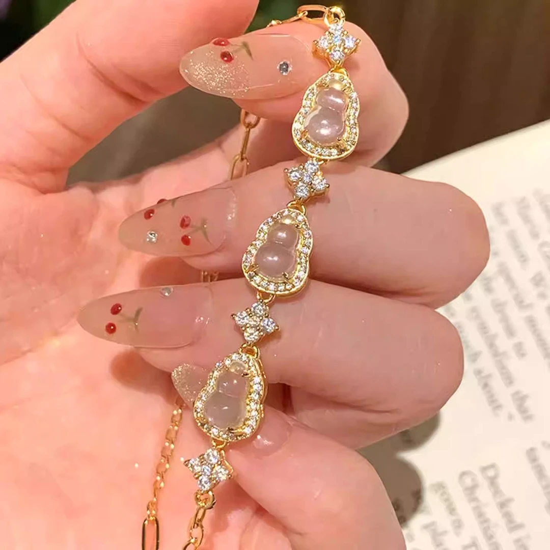 【金财福禄】微闪葫芦花花手链2025新款新中式气质手链精致百搭富贵