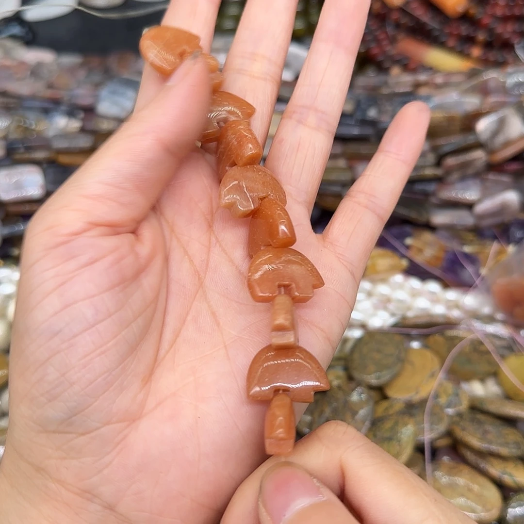 玛瑙/玉髓合金珠宝半成品红东陵玉10颗