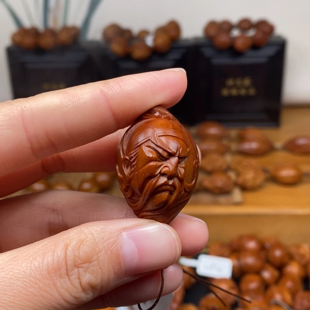 吊坠橄榄核许静健老师关公