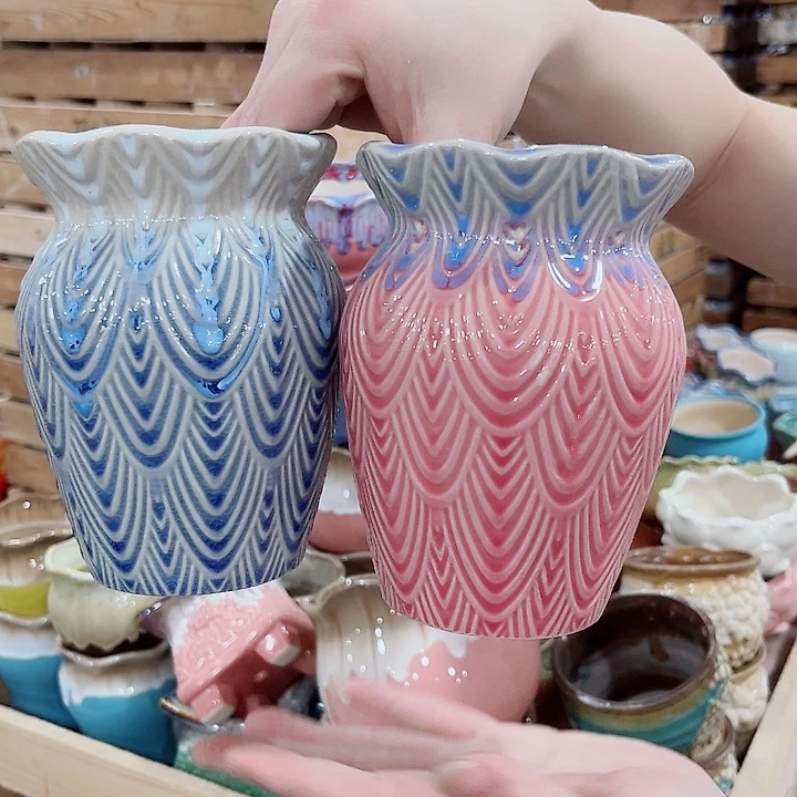 有孔.凑单10元陶瓷花盆发货！