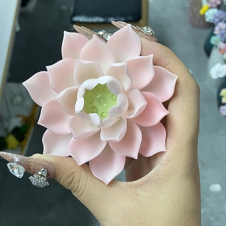 秋***河陶瓷纯手工捏花设计