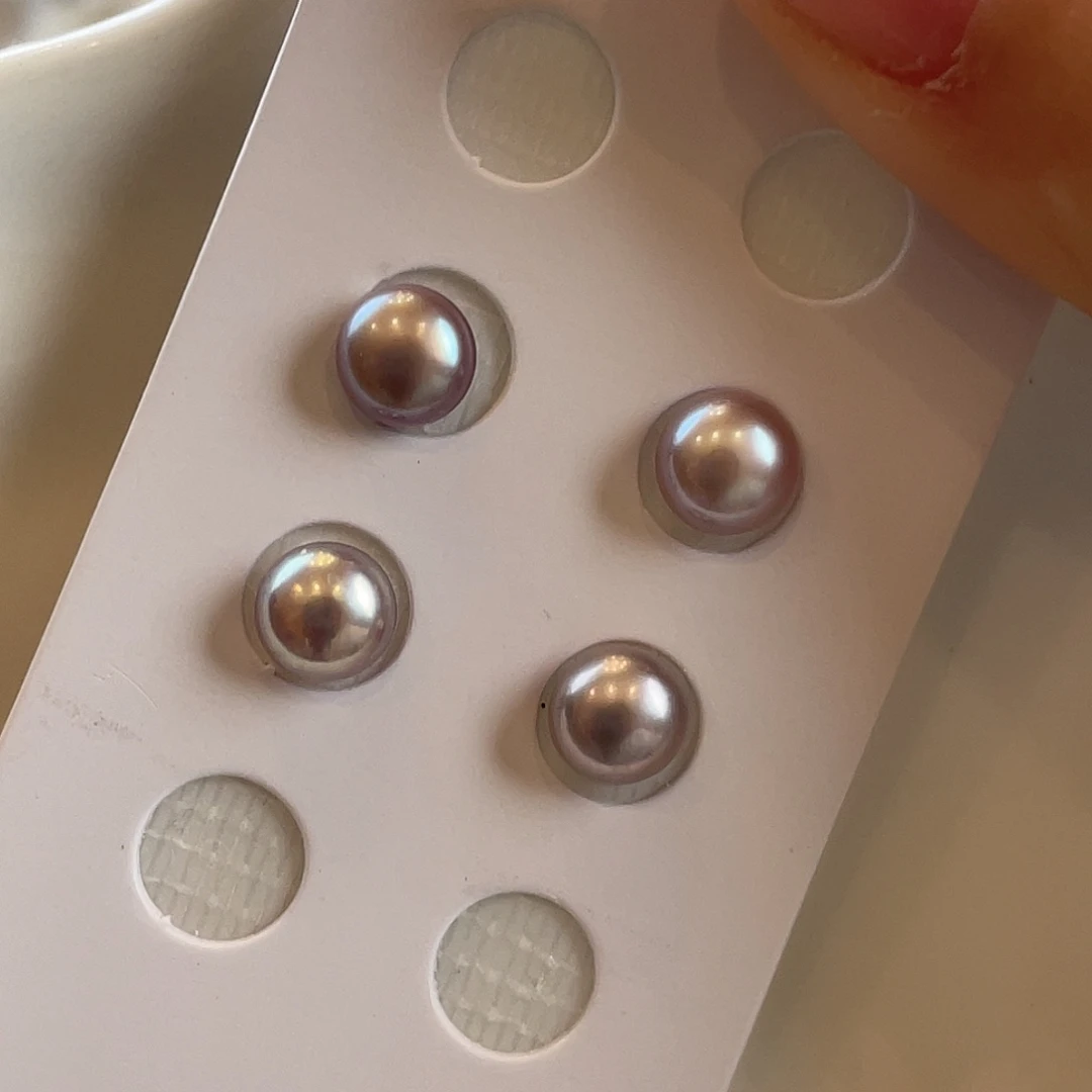 耳饰银S925镶嵌淡水珍珠