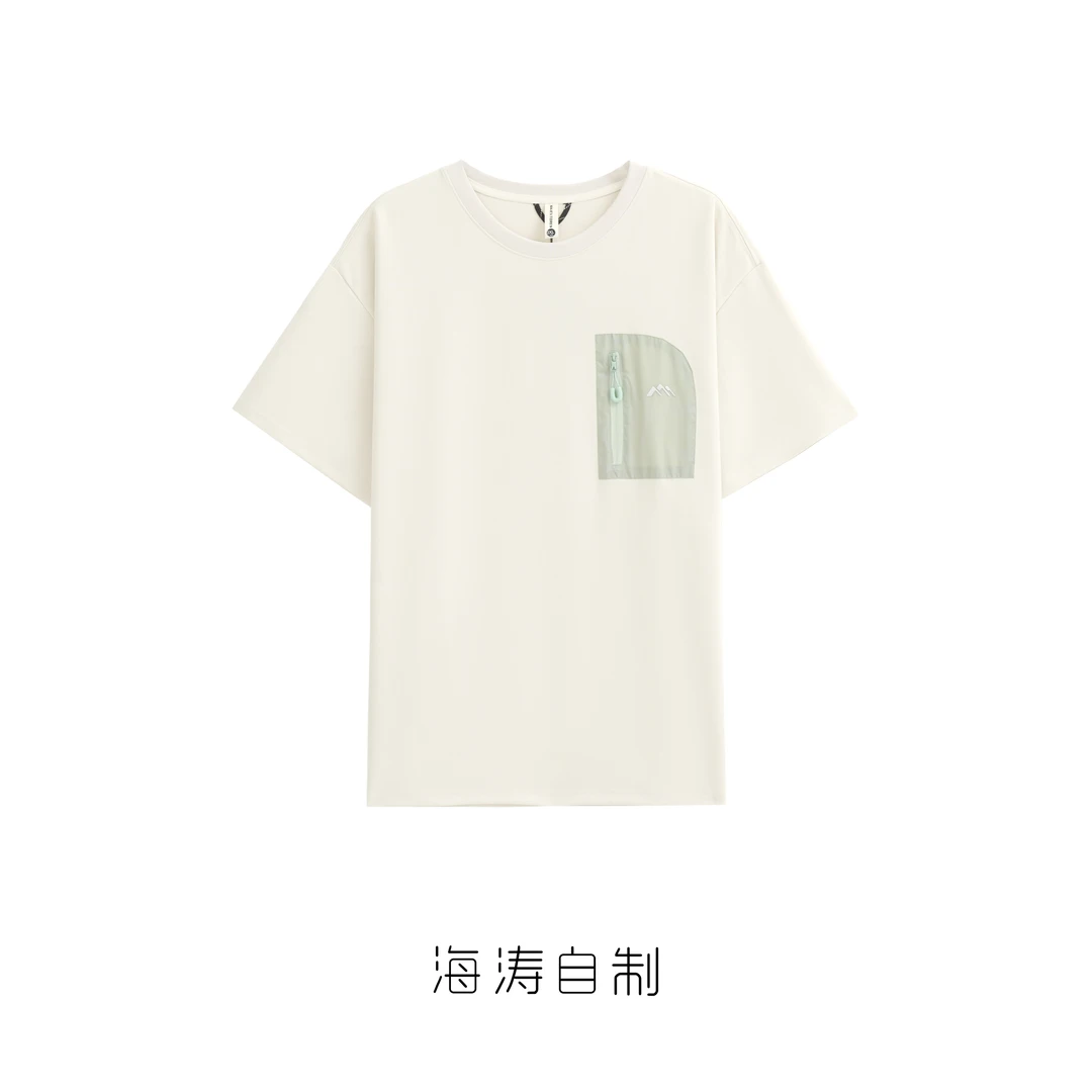 MOVNSENR 贴布口袋拉链圆领短袖 JSD1567