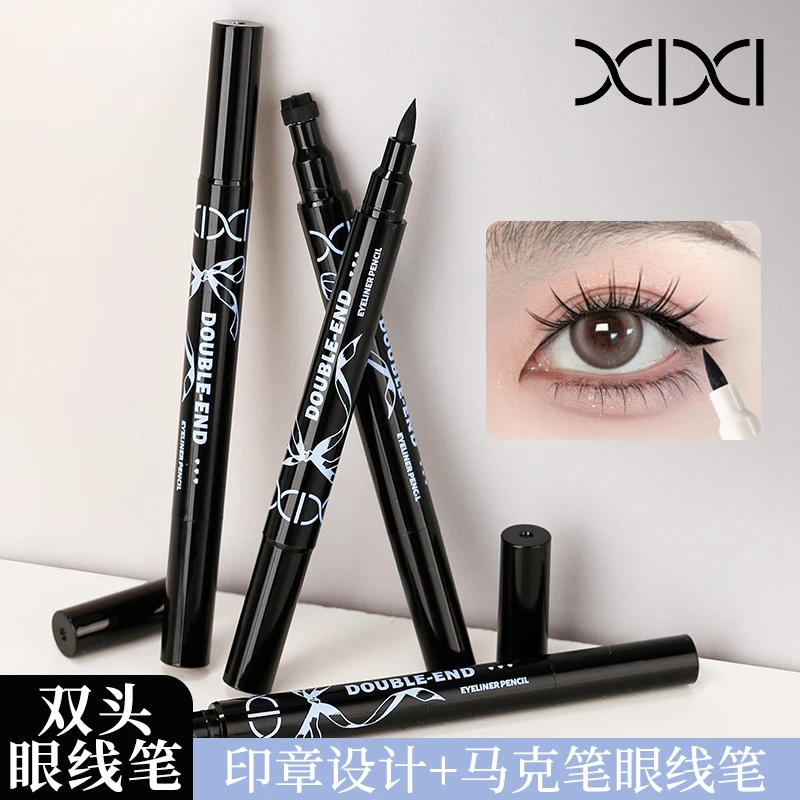 XIXI咕噜双头印章眼线笔防水持久显白哑光防汗极细不易晕染 753