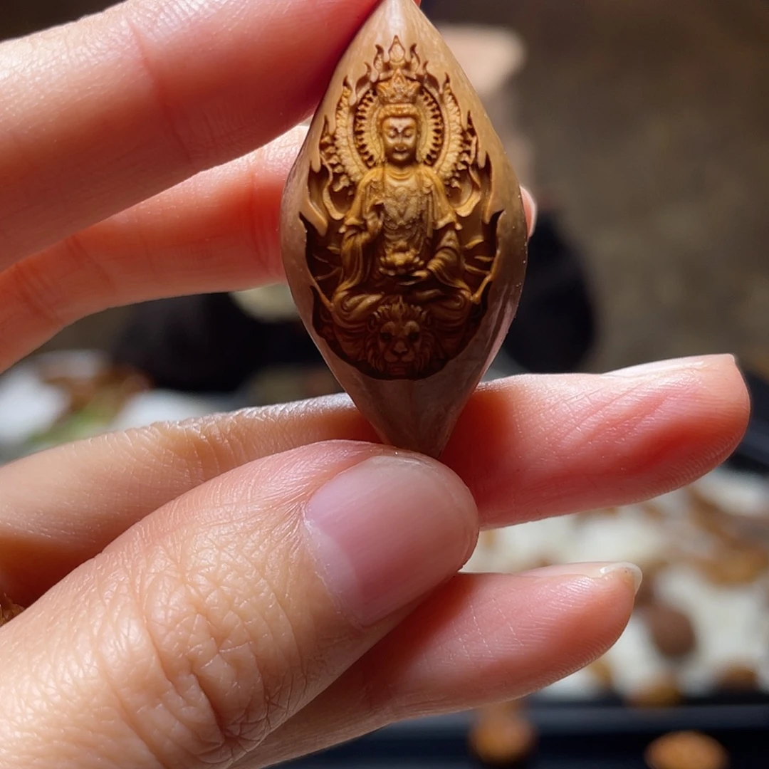 吊坠橄榄核橄榄 文殊