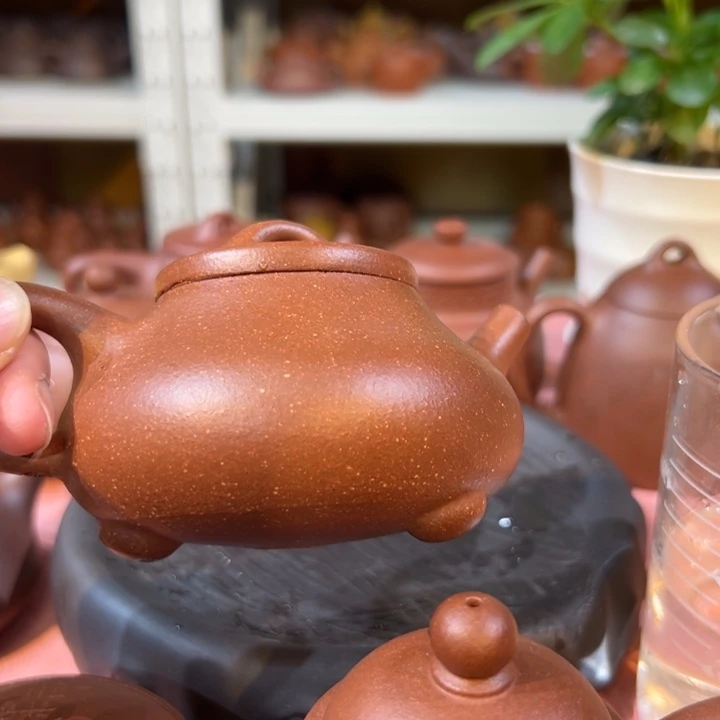 紫砂茶壶降坡文瓢200cc