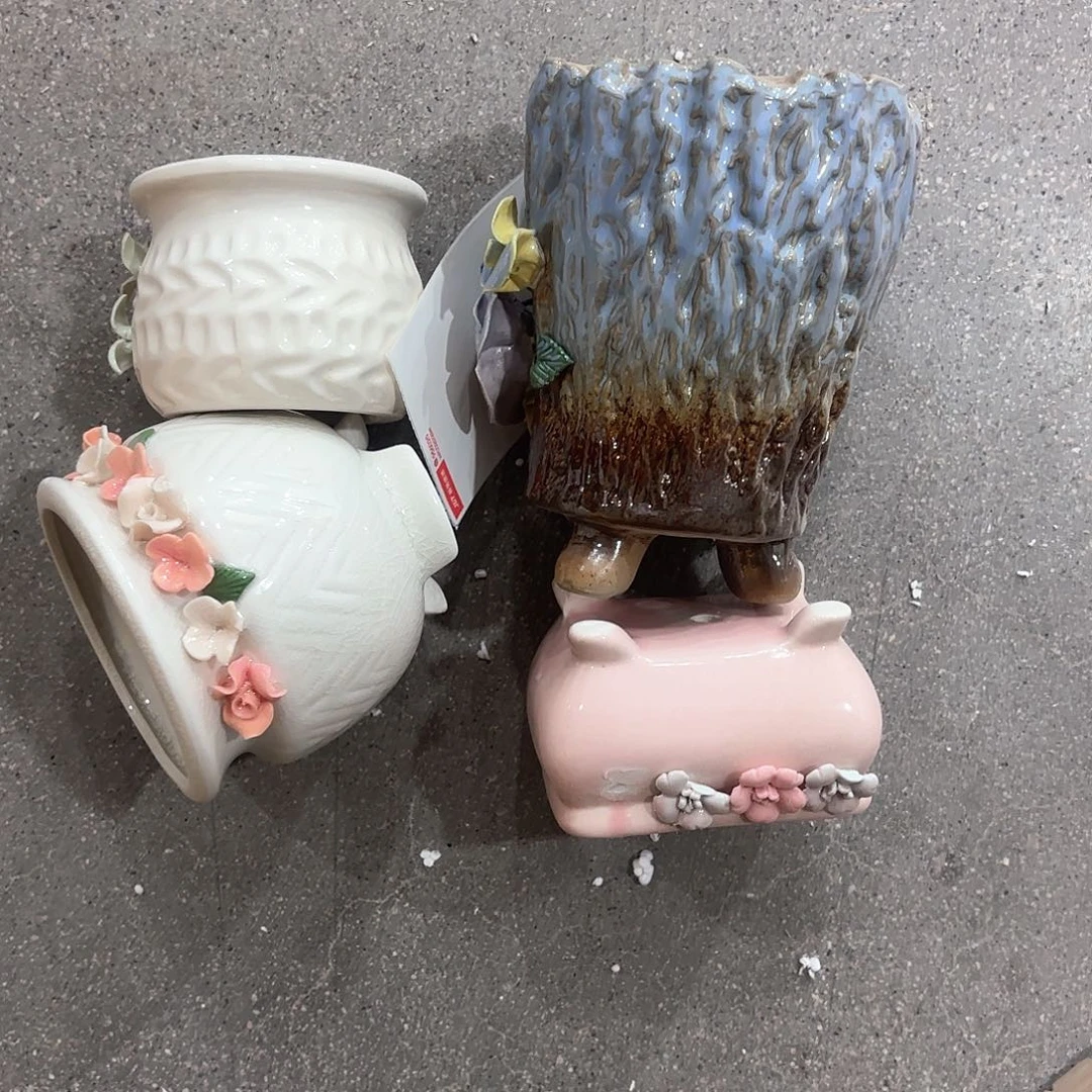 陶瓷陶瓷花盆，多肉花盆