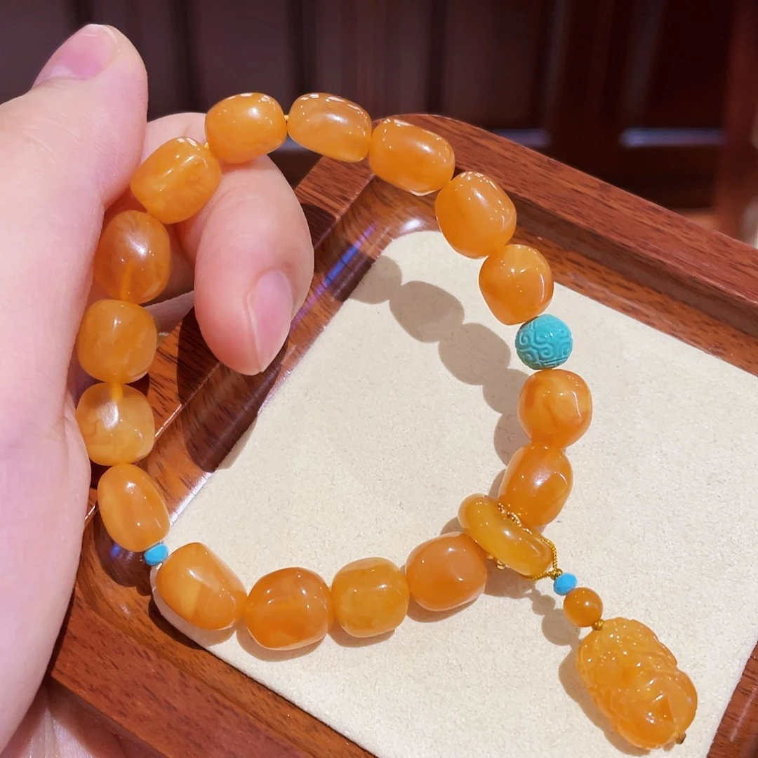 蜜蜡手链未镶嵌手串