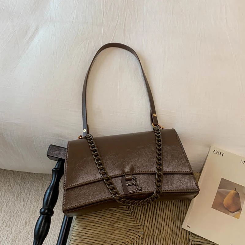 高级感包包女2025新款洋气小众通勤链条腋下包时尚百搭单肩斜挎包