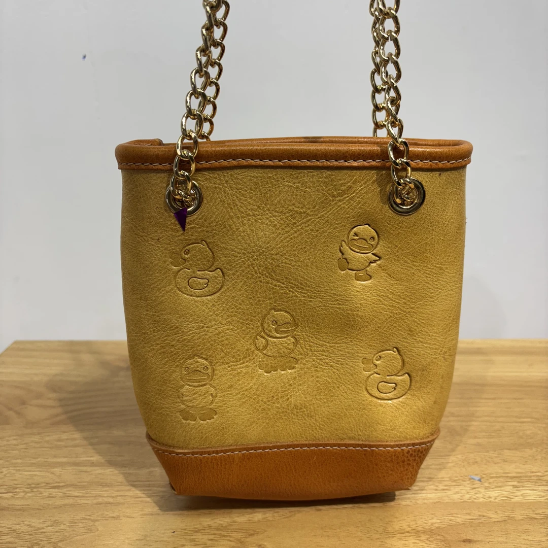 原生原物治愈系小鸭链条包