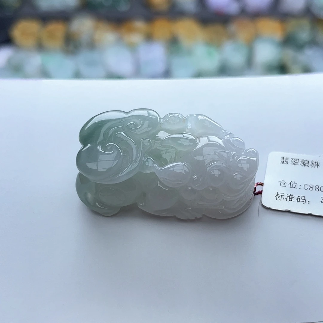 翡翠颈饰未镶嵌貔貅