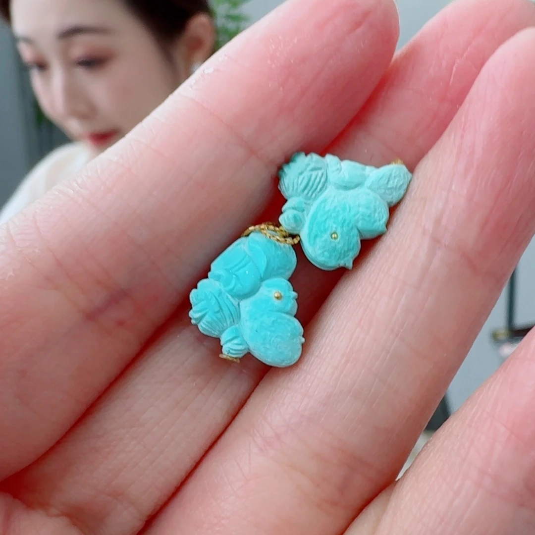 未镶嵌绿松石珠宝奇石