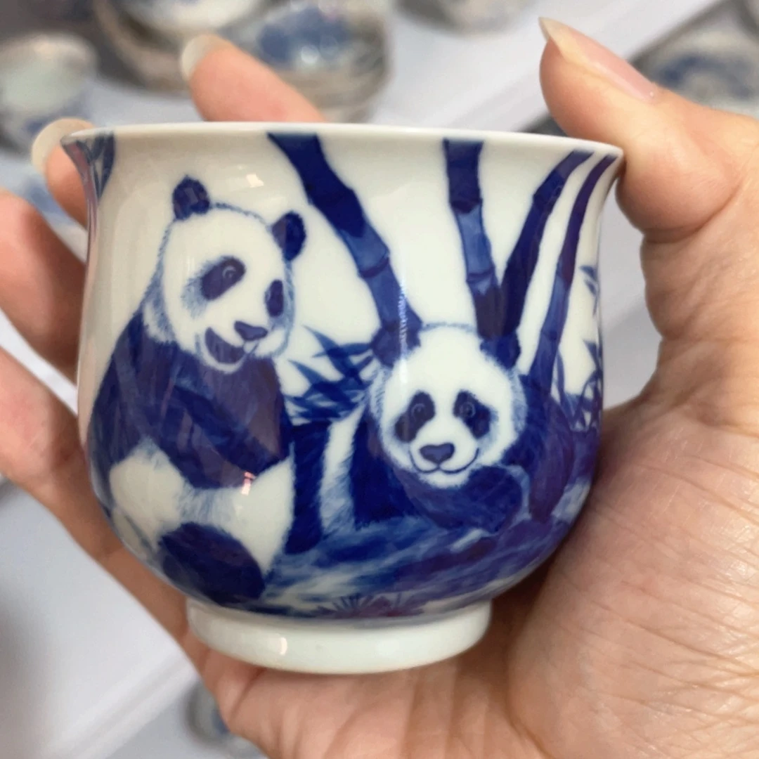 拾藝致物熊猫炉式杯