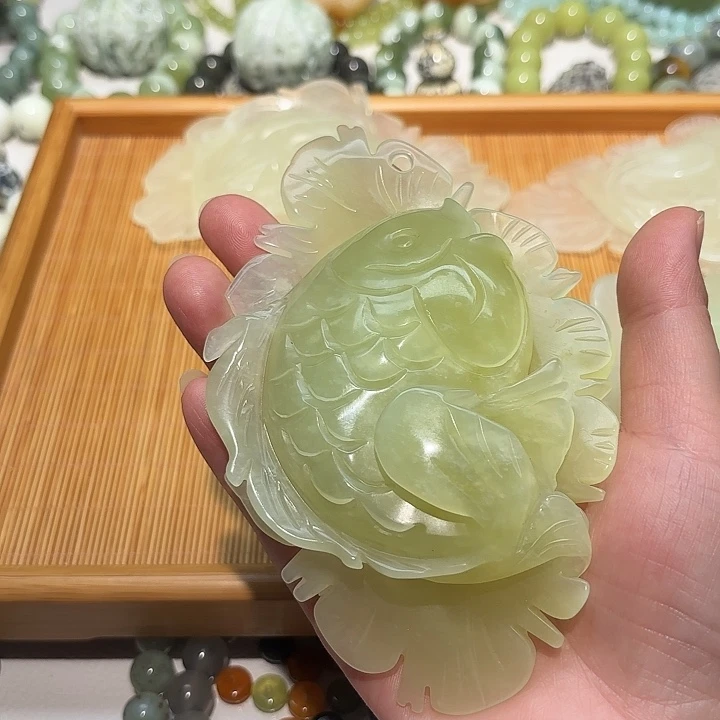 蛇纹石玉未镶嵌手把?***?