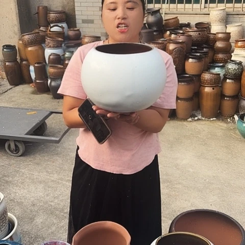 口19高22瑕疵一个盆子。
