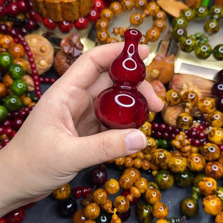 松木琥珀木文玩手串