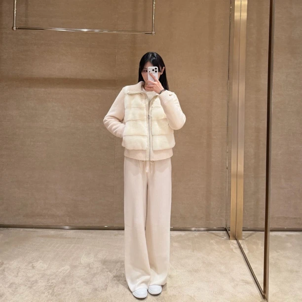 FANNT【陪你过冬】软糯慵懒的白月光羊毛阔腿裤 百分百羊毛500多克