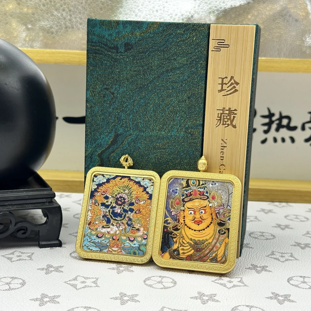 唐卡黑财神黄财神六臂大黑天系列唐卡