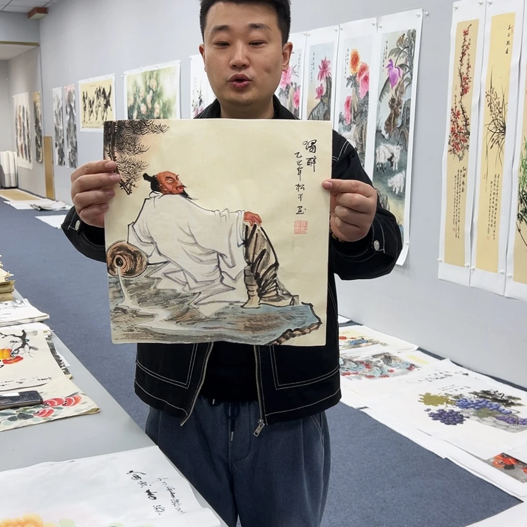 国画宣纸国画纯手绘作品