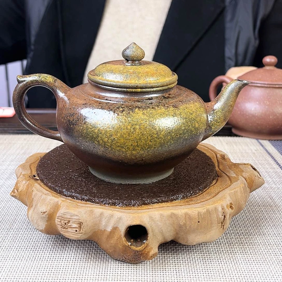 紫砂茶壶宜兴紫砂底槽青柴烧260c c