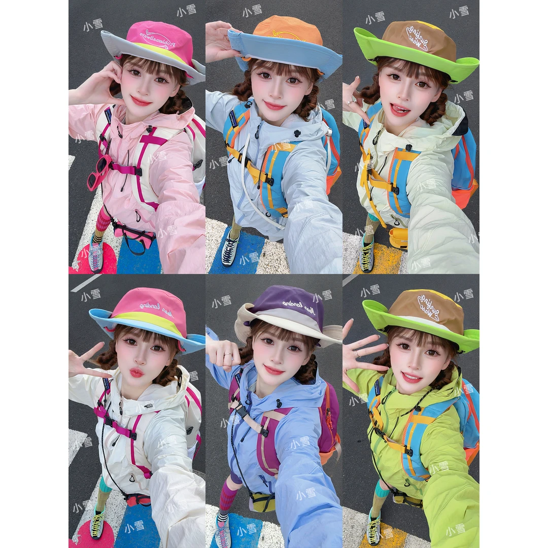 小雪粉丝专享】小冰皮3.0黑胶帽檐防晒风壳欧若风防紫外线时尚防晒