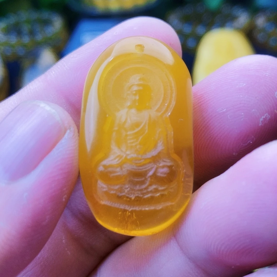 【闪购商品】金珀吊坠(不含链)未镶嵌